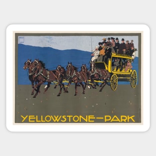 Yellowstone-Park USA Vintage Poster 1910 Sticker